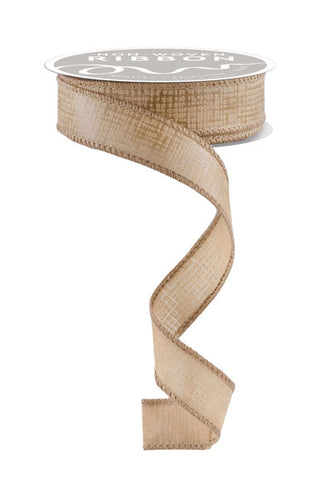 RIBBON | 1.0"X10YD CROSS HATCH | BURLAP | NR100846