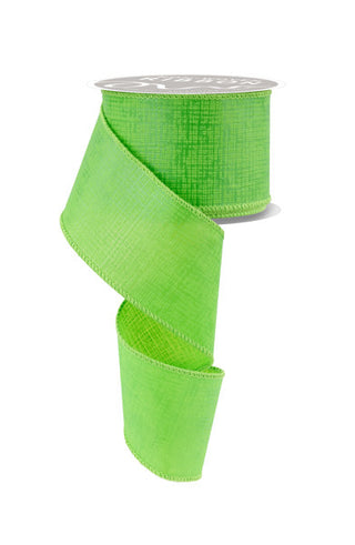 RIBBON | 2.5"X10YD CROSS HATCH | LIME GREEN | NR101030