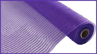 DECOMESH | 21"X10YD | WIDE FOIL | PURPLE W/PURPLE FOIL | MESH | RE106623