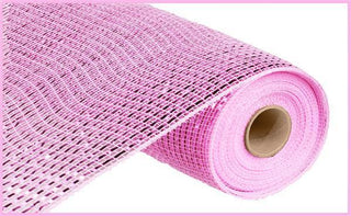 DECOMESH | 10"X10YD | DELUXE WIDE FOIL | PINK W/PINK FOIL | VALENTINES DAY | MESH RE134122