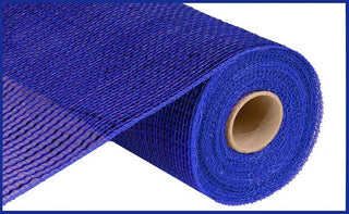 DECOMESH | 10"X10YD DELUXE WIDE FOIL MESH | ROYAL BLUE W/BLUE FOIL | RE134125