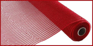 DECOMESH | 10" X 10 YD | WIDE FOIL | RED / RED FOIL | MESH | RE136624