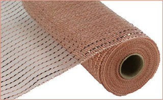 DECOMESH | 10.25" X 10YD | WIDE FOIL | ROSE GOLD | ROSE GOLD FOIL | MESH | RE1366NF