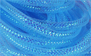 WREATH ACCENT | 8MMX30YD DECOTUBING W/IRIDESCTENT FOIL | ROYAL BLUE | FLEX TUBE | RE300125