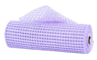 DECOMESH | 10" X 10 YD | "NEW" METALLIC/PI MESH | LAVENDER w/ GOLD/SILVER FOIL | RE890413