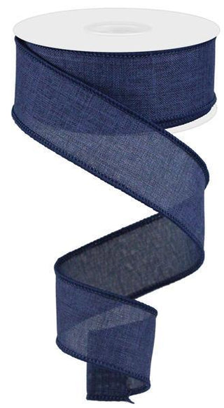 RIBBON | 1.5" X 10 YD | ROYAL | BURLAP | NAVY BLUE | RG127819