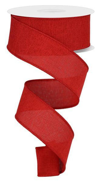 RIBBON | 1.5"X10YD | ROYAL BURLAP | RED | RG127824