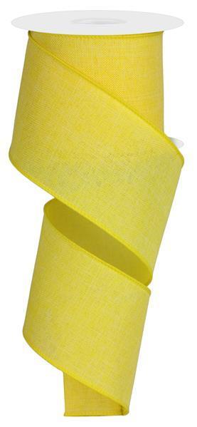 RIBBON | 2.5"X10YD | ROYAL BURLAP | YELLOW | RG127929