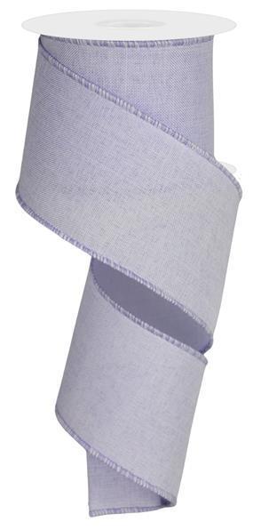 RIBBON | 2.5"X10YD | ROYAL BURLAP | LIGHT LAVENDER | RG1279NR