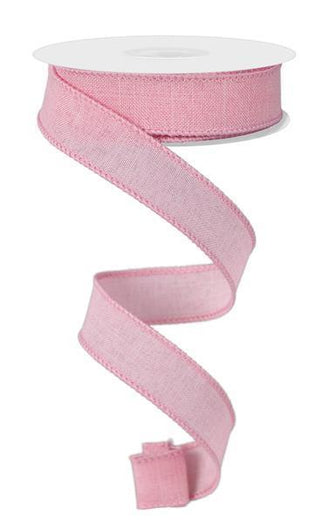 RIBBON | 7/8"X10YD | FAUX BURLAP | LIGHT PINK | RG727815