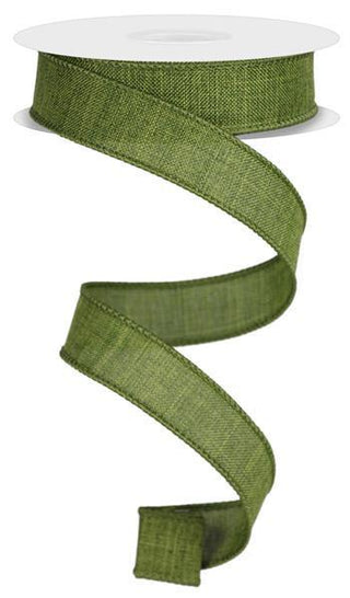 RIBBON | 7/8"X10YD ROYAL BURLAP | MOSS GREEN| RG727852