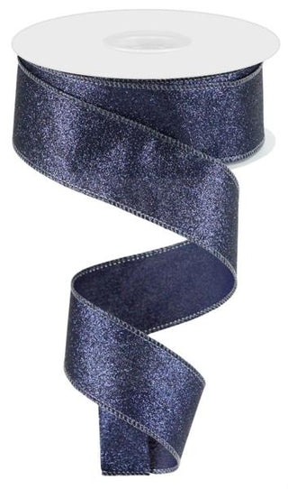 RIBBON | 1.5"X10YD | SHIMMER GLITTER | NAVY BLUE | RGC159619