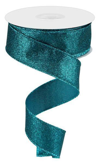 RIBBON | 1.5"X10YD | SHIMMER GLITTER | TEAL | RGC159634