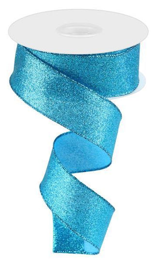 RIBBON | 1.5"X10YD | SHIMMER GLITTER | TURQUOISE | RGC1596A2