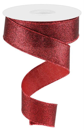 RIBBON | 1.5"X10YD | SHIMMER GLITTER | CRANBERRY | RGC1596Y6