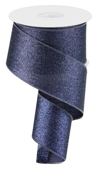 RIBBON | 2.5"X10YD | SHIMMER GLITTER | NAVY BLUE | RGC159719