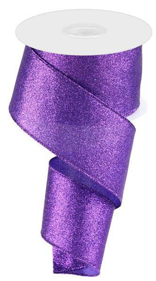 RIBBON | 2.5"X10YD | SHIMMER GLITTER | PURPLE | RGC159723