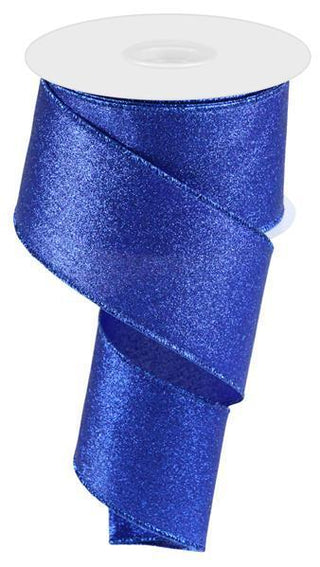 RIBBON | 2.5"X10YD | SHIMMER GLITTER | ROYAL BLUE | RGC159725