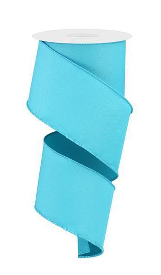 RIBBON | 2.5"X10YD | DIAGONAL WEAVE | FABRIC | TURQUOISE | RGE1203A2