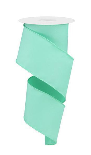 RIBBON | 2.5"X10YD | DIAGONAL WEAVE | FABRIC | MINT | RGE1203AB