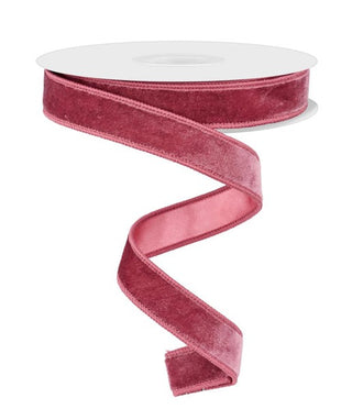 RIBBON | 7/8"X10YD | DELUXE VELVET/SATIN BACKING | DUSTY ROSE | RGE765871