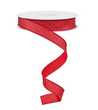 RIBBON | 5/8"X10YD SHIMMER GLITTER | RED | RGF108924