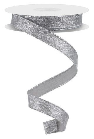 RIBBON | 5/8"X10YD SHIMMER GLITTER | SILVER | RGF108926