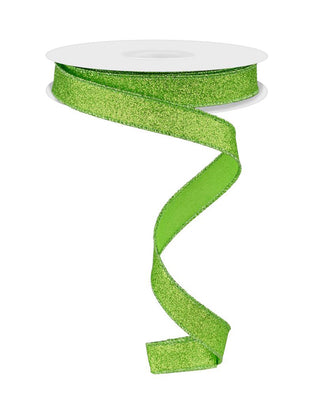 RIBBON | 5/8"X10YD SHIMMER GLITTER | LIME GREEN | RGF1089E9