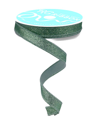 RIBBON | 5/8"X10YD SHIMMER GLITTER | SAGE GREEN | RGF1089H2