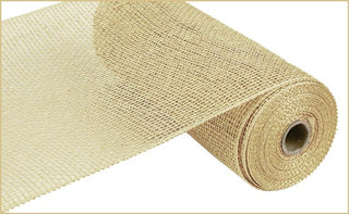 DECOMESH | 10" X 10 YD | POLY BURLAP MESH | BEIGE | RP810001