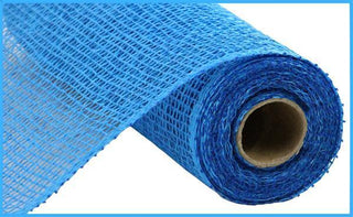 DECOMESH | 10"X10YD | POLY BURLAP | MESH | BLUE | RP810003