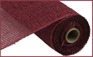 DECOMESH | 10" X 10YD | POLY BURLAP | BURGUNDY | MESH | RP810005