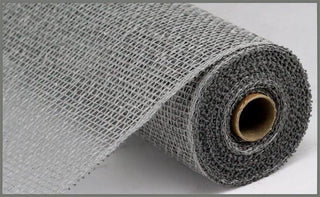 DÉCOMÈSH | 10"X10YD | POLY JUTE | GRIS | MAILLE