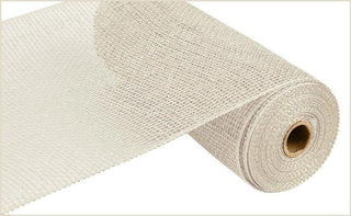 DECOMESH | 10"X10YD | POLY BURLAP | CREAM | MESH RP810030