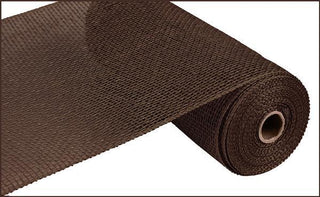 DECOMESH | 10"X10YD | POLY BURLAP | CHOCOLATE | MESH RP810031