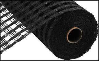 DECOMESH | 10"X10YD | POLY BURLAP | CHECK MESH | BLACK RP812802