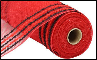 DECOMESH | 10.25"X10YD | DRIFT/PP | WIDE BORDER | RED/BLACK | MESH | RY8116E6