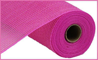 DECOMESH | 10.5" X 10YD | FAUX JUTE | FABRIC MESH | HOT PINK | MESH | RY831211