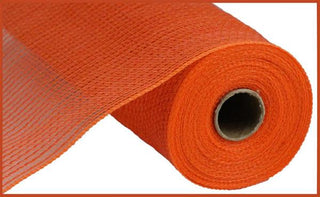 DECOMESH | 10.25"X10YD FAUX JUTE/PP STRIPE | ORANGE | RY831220