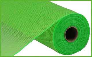 DECOMESH | 10.25"X10YD | FAUX JUTE | PP STRIPE | FRESH GREEN | FABRIC MESH  RY8312F2