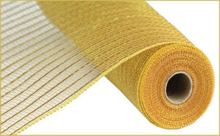 DECOMESH | 10.25"X10YD | WIDE FOIL | MATTE | GOLD/GOLD FOIL | RY850008