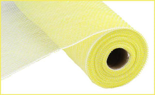 DECOMESH | 21"X10YD | IRIDESCENT PASTEL YELLOW/WHITE | VALUE MESH | RY9501C9