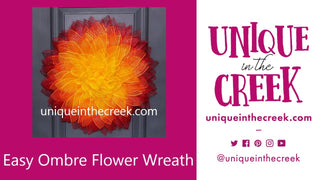 WREATH KIT | SUNSET FLOWER  | 2 TONE BURG/RED/ORANGE/YELLOW | KIT014SF-26can