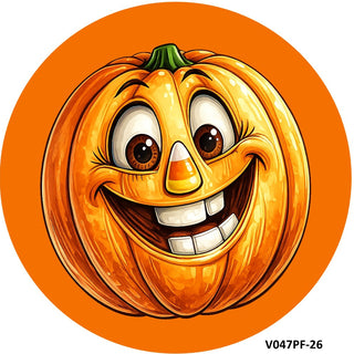 DIY WREATH KIT | PUMPKIN FACE - CANDY CORN INSPIRED | ORANGE/BLACK/YELLOW | HALLOWEEN | KIT047PF-26