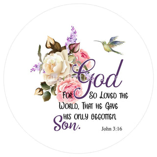VINYL DECAL | GOD SO LOVED | JOHN 3:16 | RELIGIOUS
