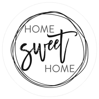 VINYL DECAL | HOME SWEET HOME | BLACK & WHITE | EVERYDAY