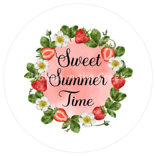 VINYL DECAL | SWEET SUMMER TIME | STRAWBERRIES | SUMMER