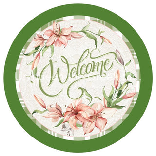 VINYL DECAL | WELCOME | CHECK | FLORAL | EVERYDAY