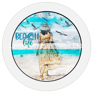 VINYL DECAL | BEACH LIFE | RUSTIC | SUMMER