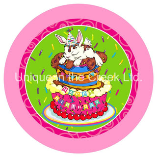 VINYL DECAL | HAPPY BIRTHDAY | BUNNY